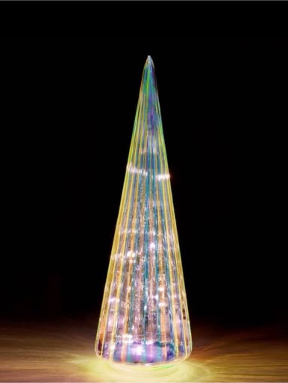 MoMA Glass Lighted Christmas Tree - White